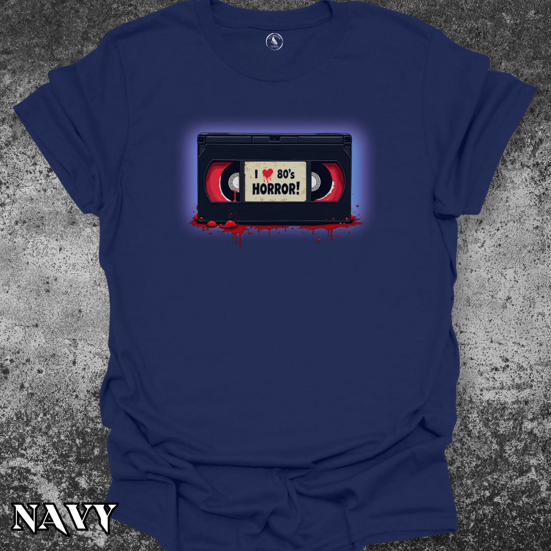 T-Shirt Navy / S I Love 80s Horror VHS Tee
