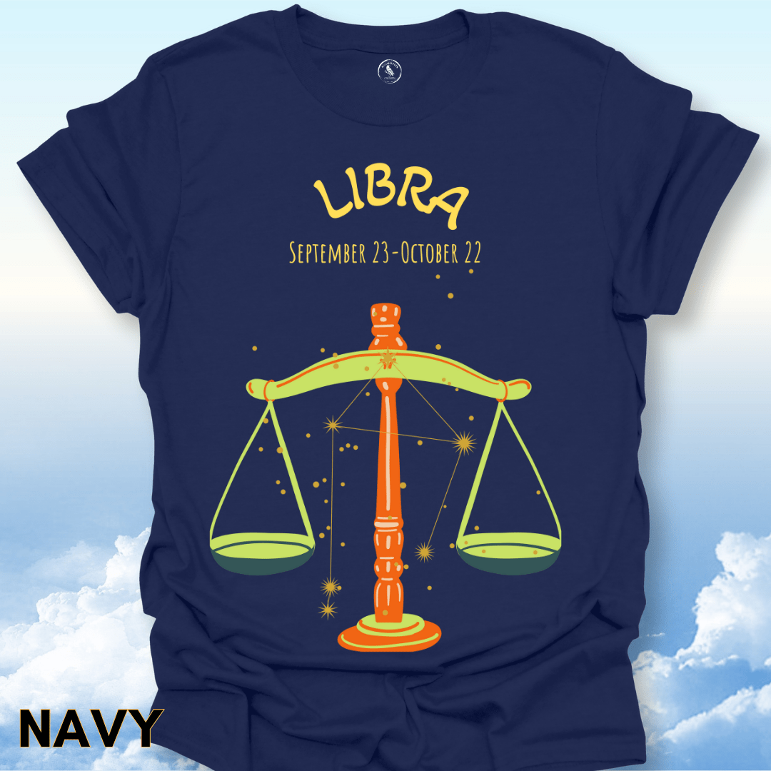 T-Shirt Navy / S Libra Zodiac Tee