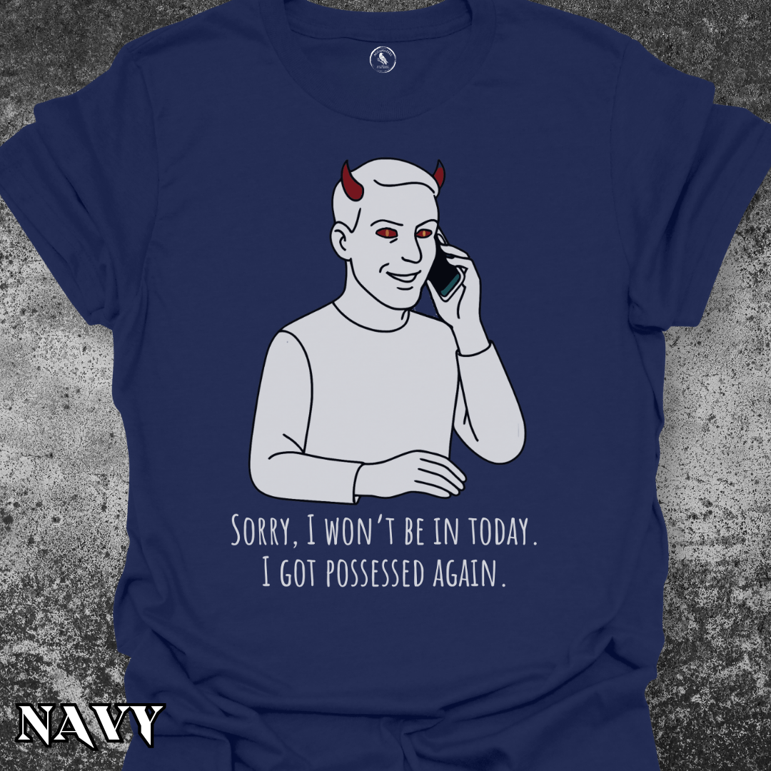 T-Shirt Navy / S Possessed Excuse Male Tee
