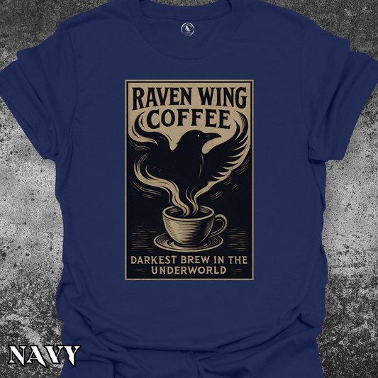 T-Shirt Navy / S Raven Wing Coffee v2 Tee