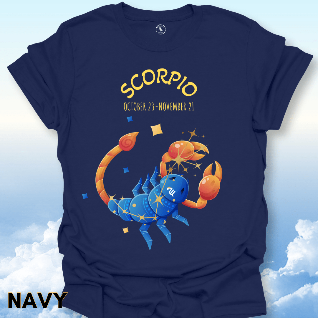 T-Shirt Navy / S Scorpio Zodiac Tee