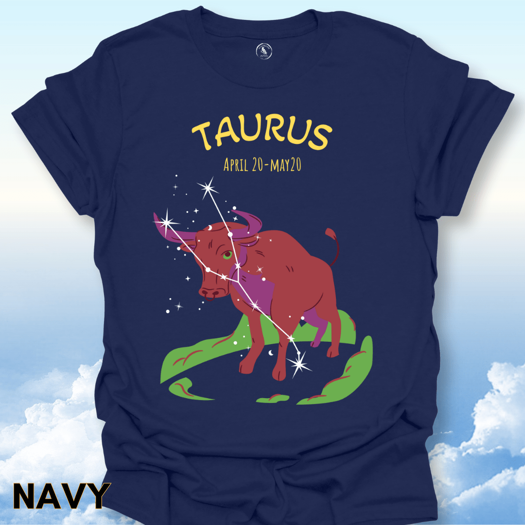 T-Shirt Navy / S Taurus Zodiac Tee