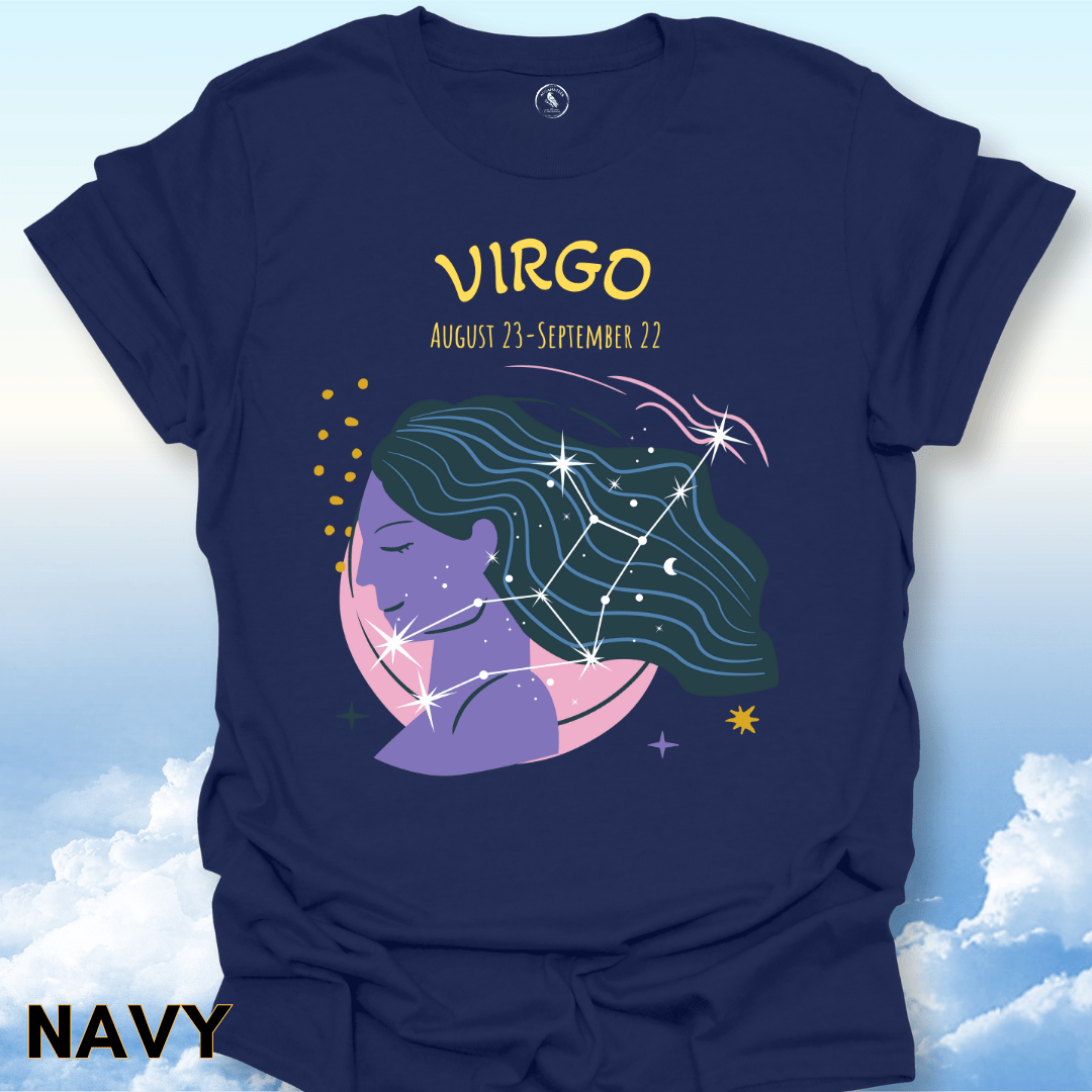 T-Shirt Navy / S Virgo Zodiac Tee