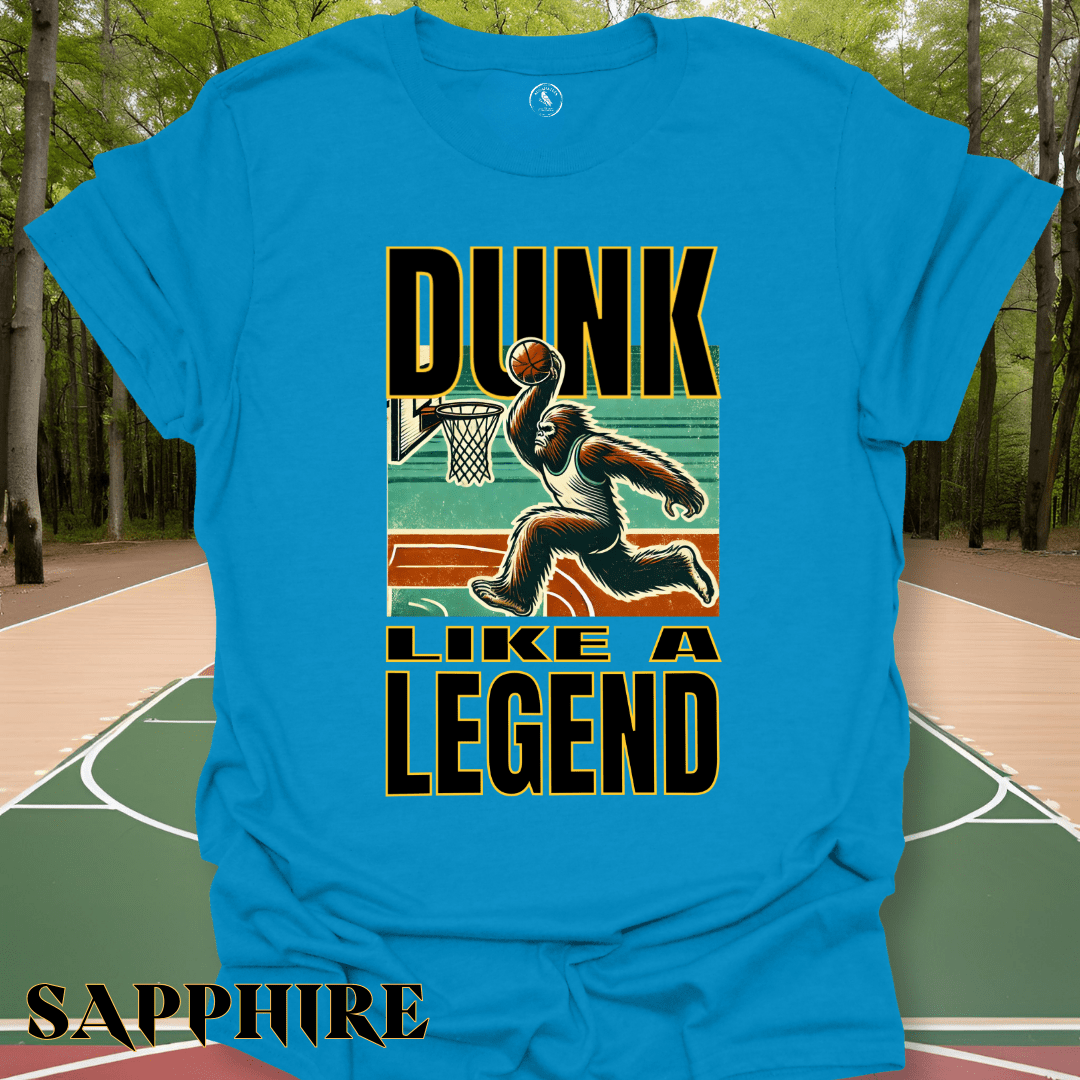 T-Shirt Sapphire / S Dunking Bigfoot Tee