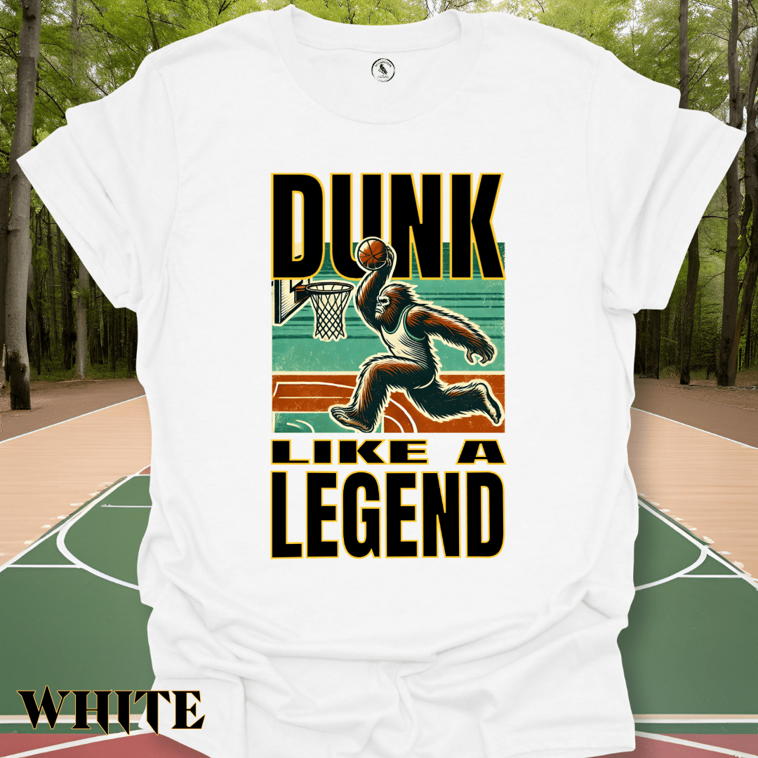 T-Shirt White / S Dunking Bigfoot Tee